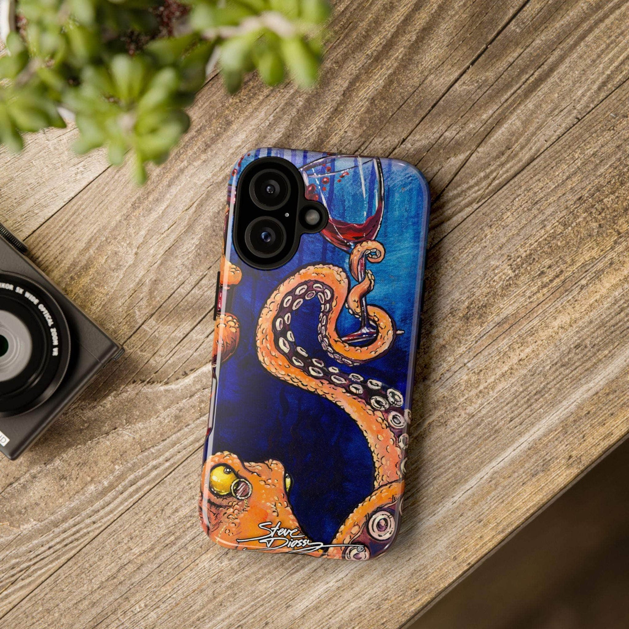 "Octopus the Connoisseur" Tough Phone Cases