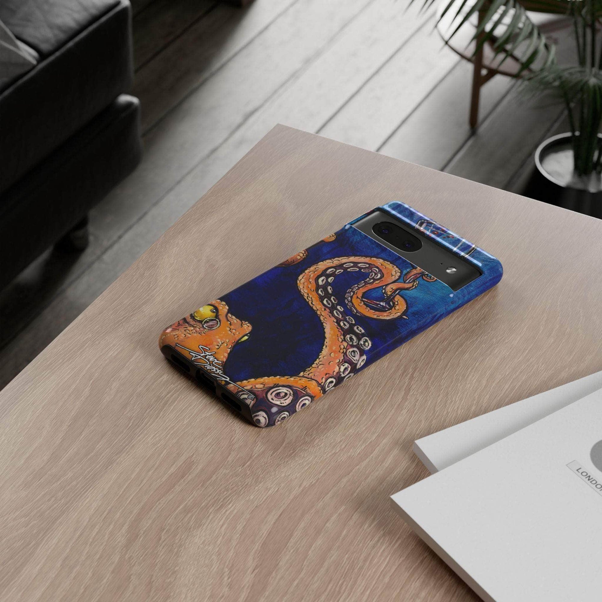 "Octopus the Connoisseur" Tough Phone Cases
