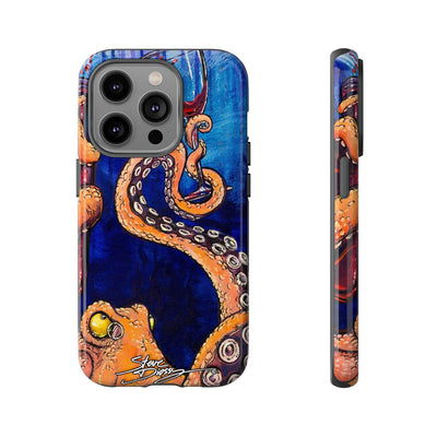 "Octopus the Connoisseur" Tough Phone Cases