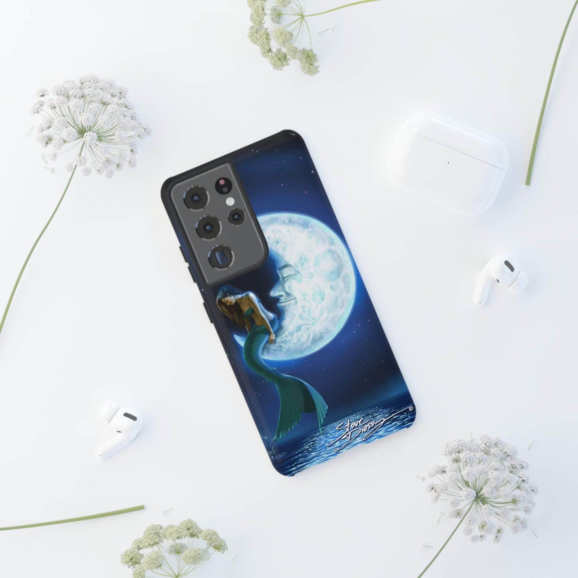 "Mermaid in the Moon" Tough Phone Cases