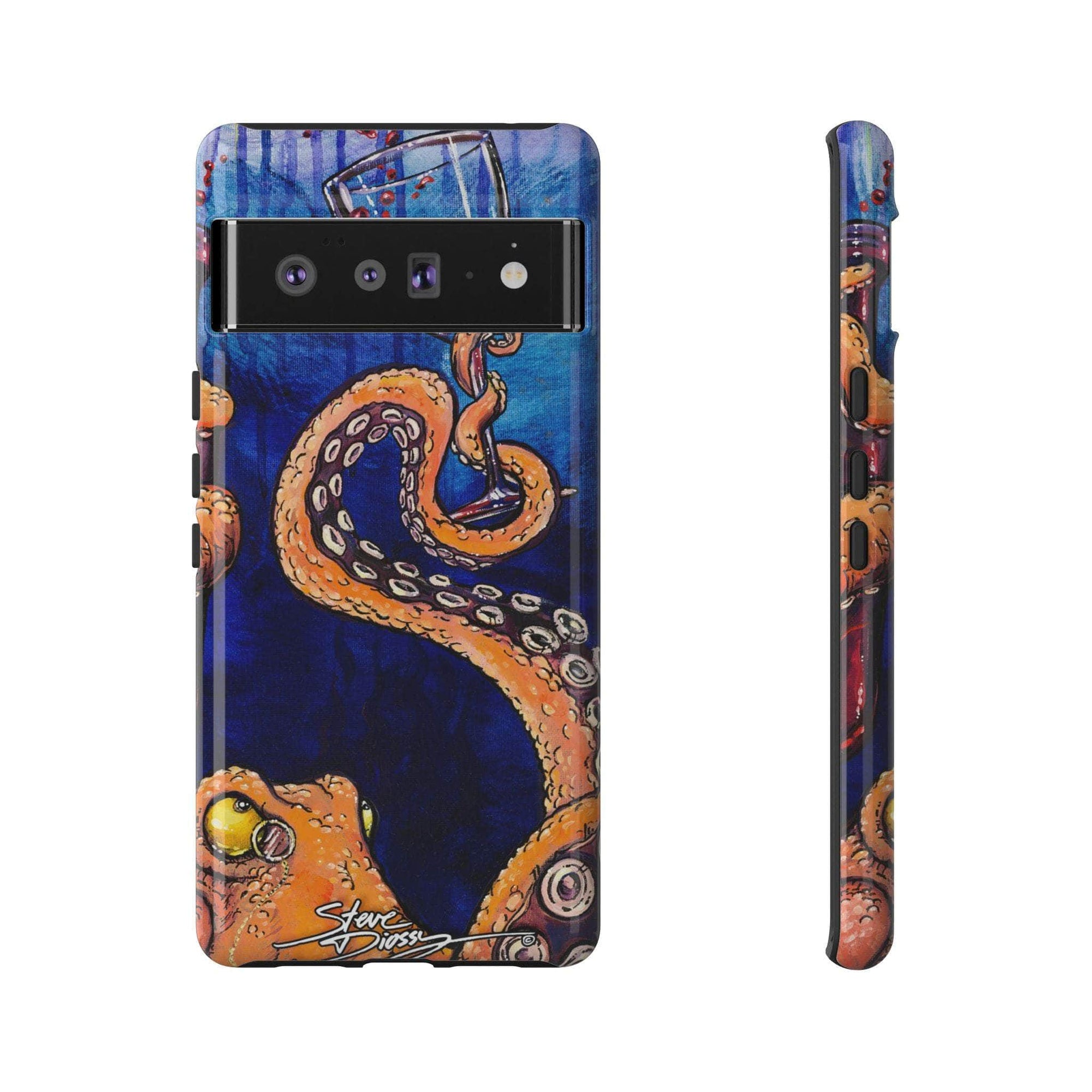 "Octopus the Connoisseur" Tough Phone Cases