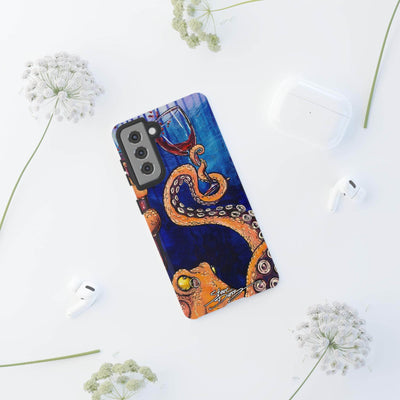 "Octopus the Connoisseur" Tough Phone Cases