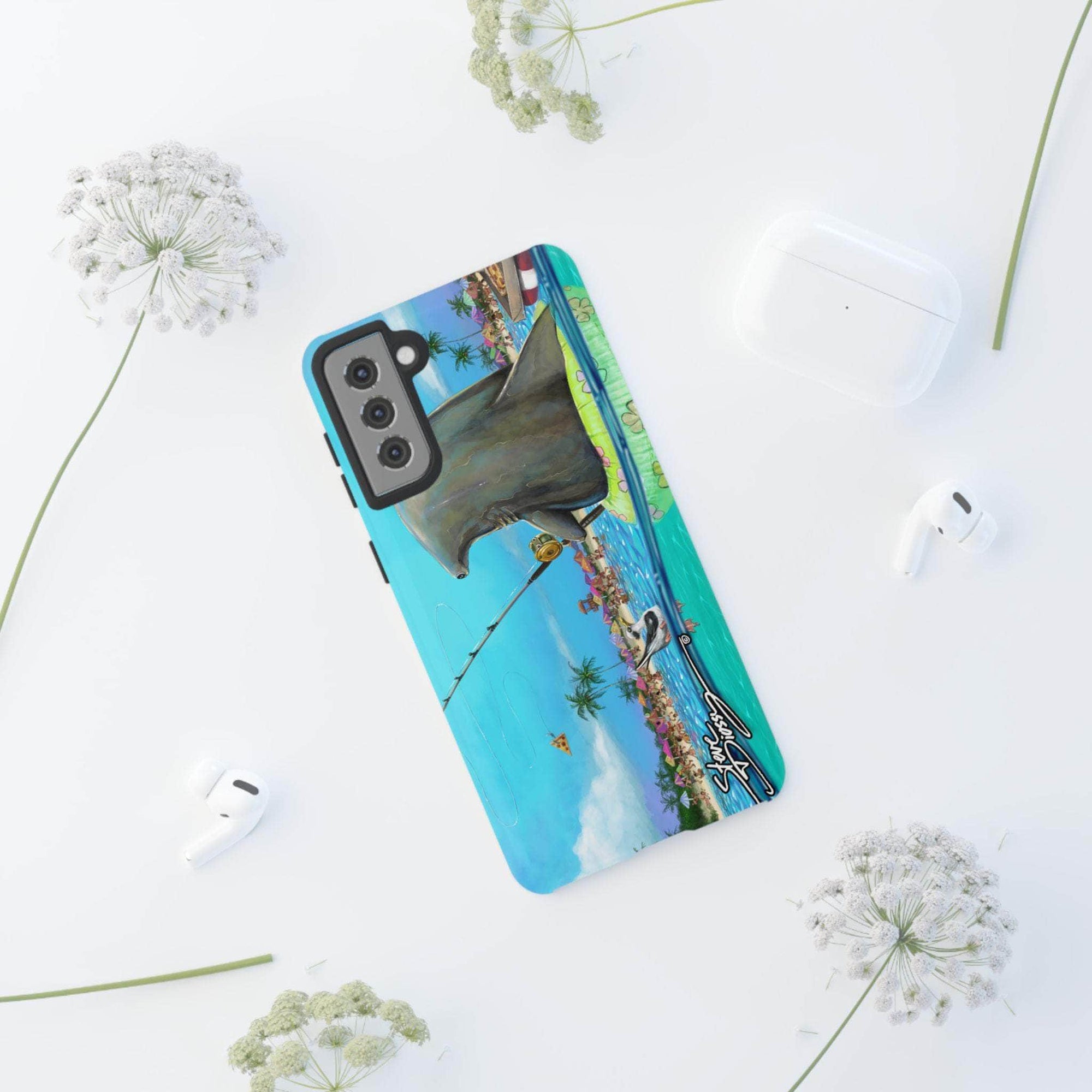 "Shark Fishing" Tough Phone Cases