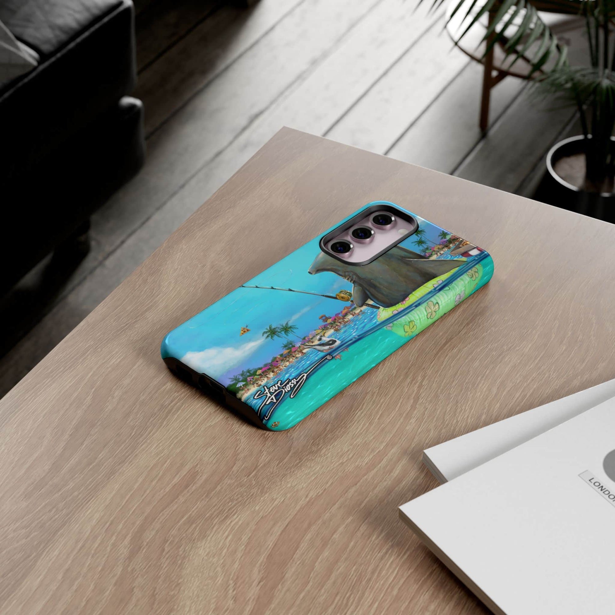 "Shark Fishing" Tough Phone Cases