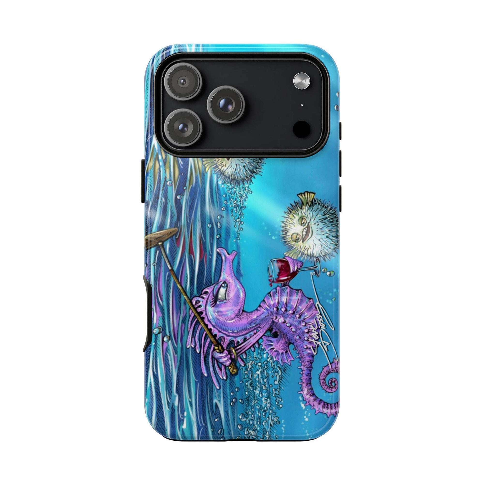 "Seahorse Blowout" Tough Phone Cases