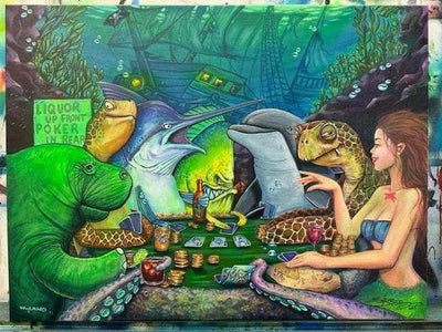 "Luck Be A Lady" Original Collaboration with Wyland and Steve Diossy