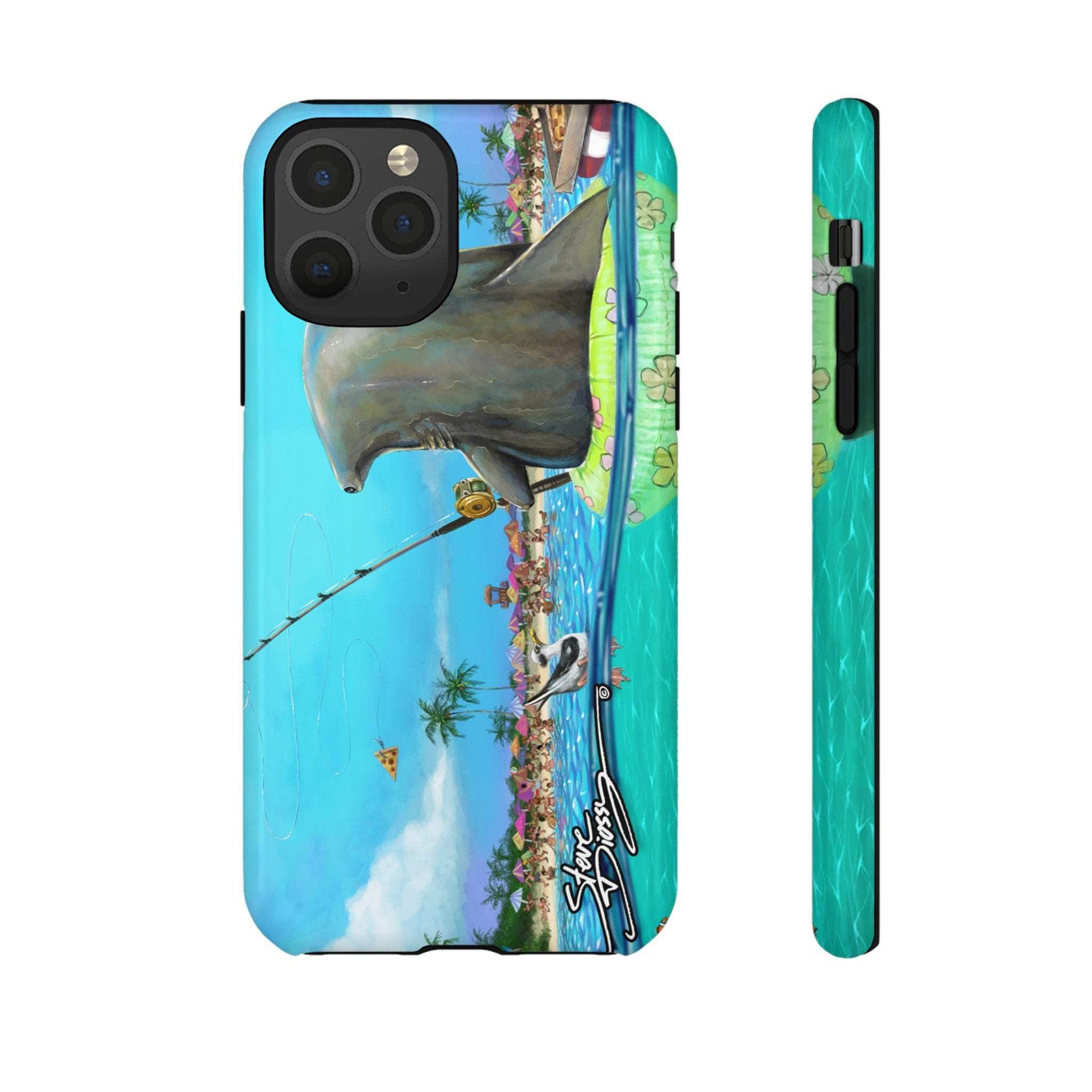 "Shark Fishing" Tough Phone Cases
