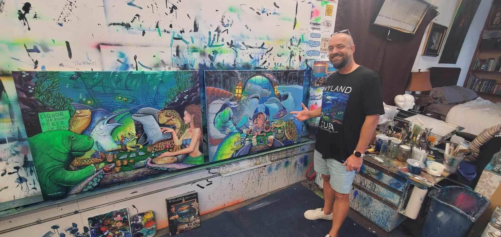 "Luck Be A Lady" Original Collaboration with Wyland and Steve Diossy