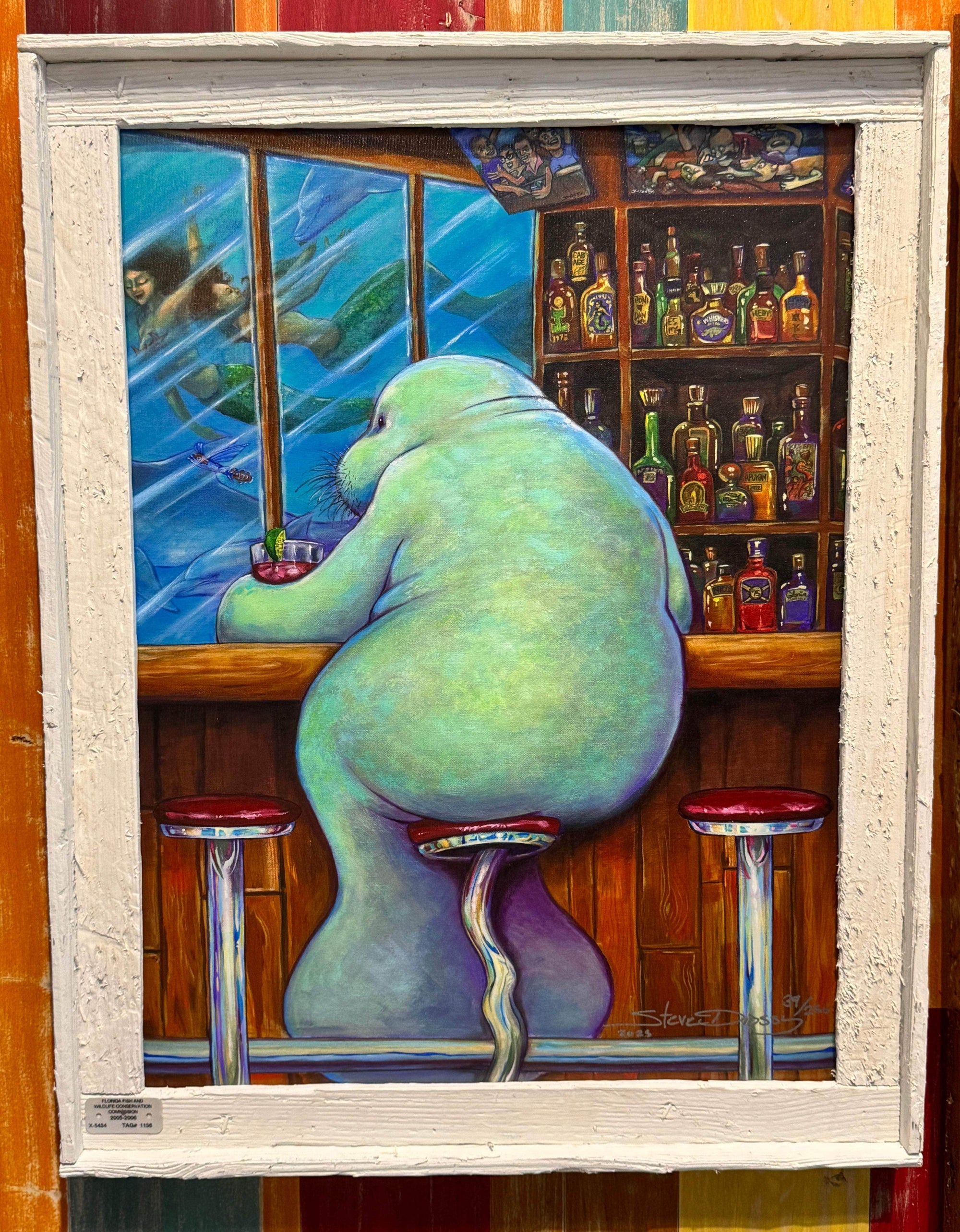 "Lonely Manatee" Limited Edition Canvas