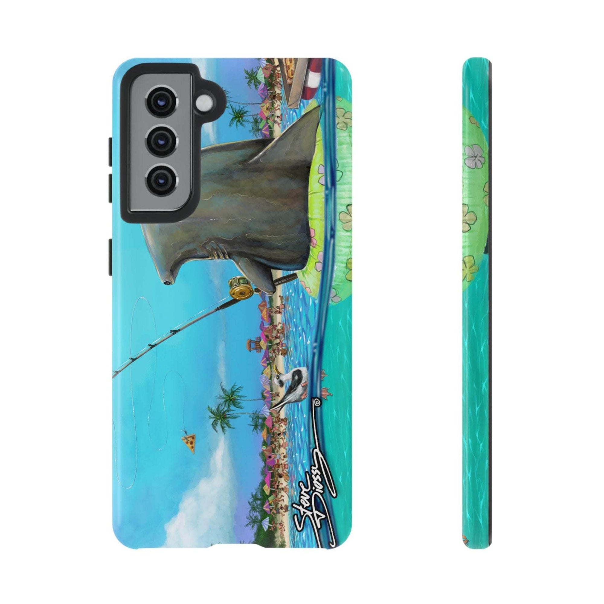 "Shark Fishing" Tough Phone Cases