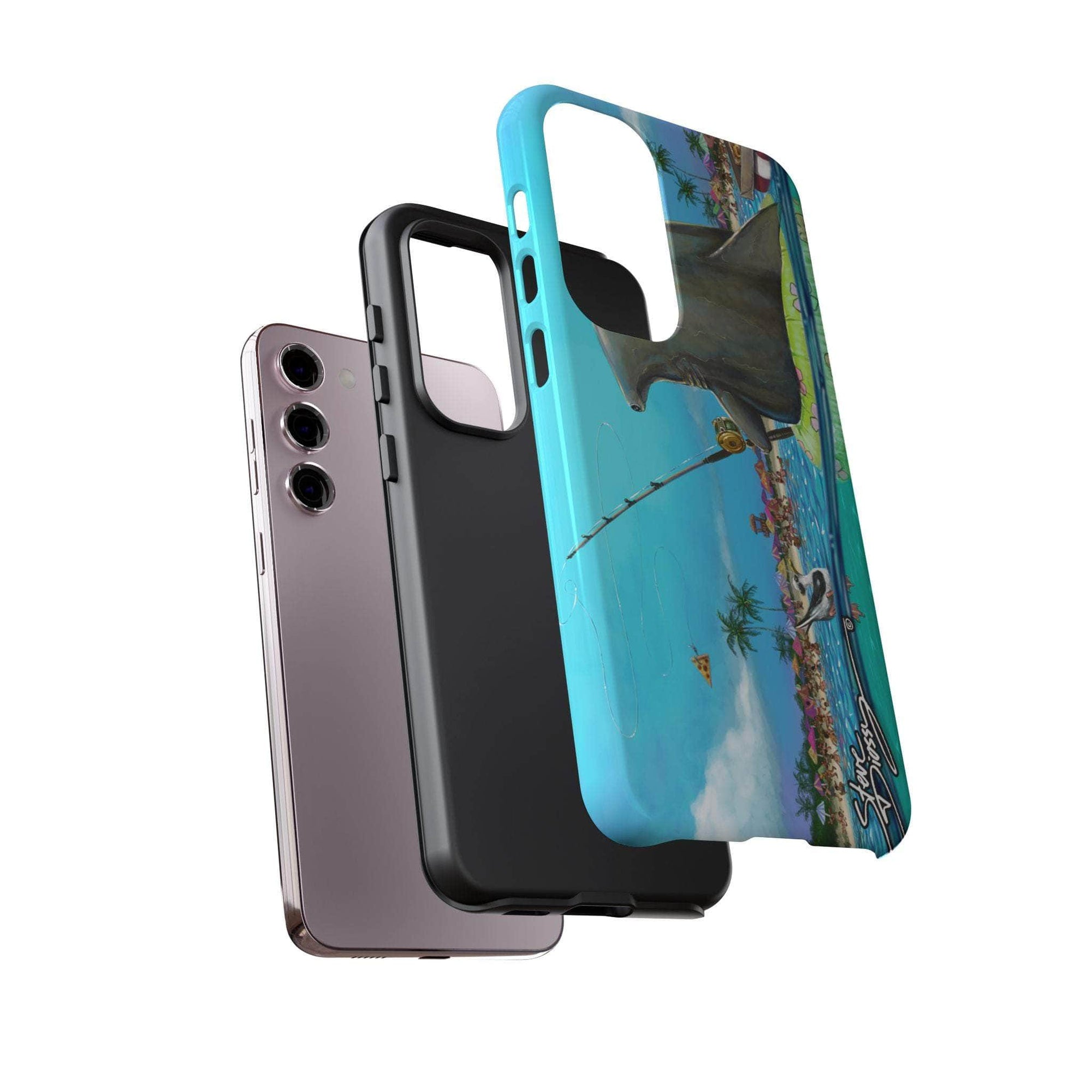"Shark Fishing" Tough Phone Cases
