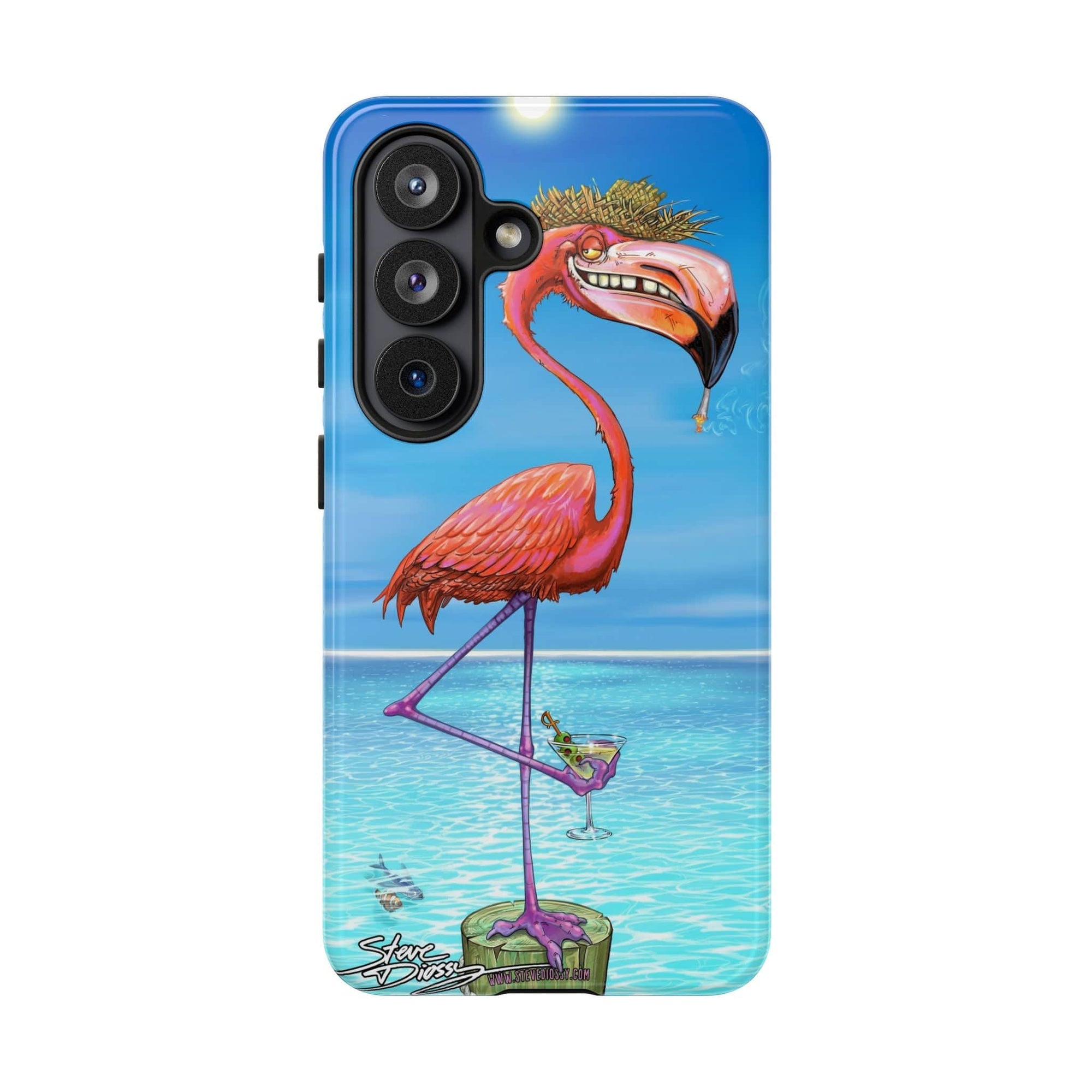 "Dirty Flamingo" Tough Phone Cases