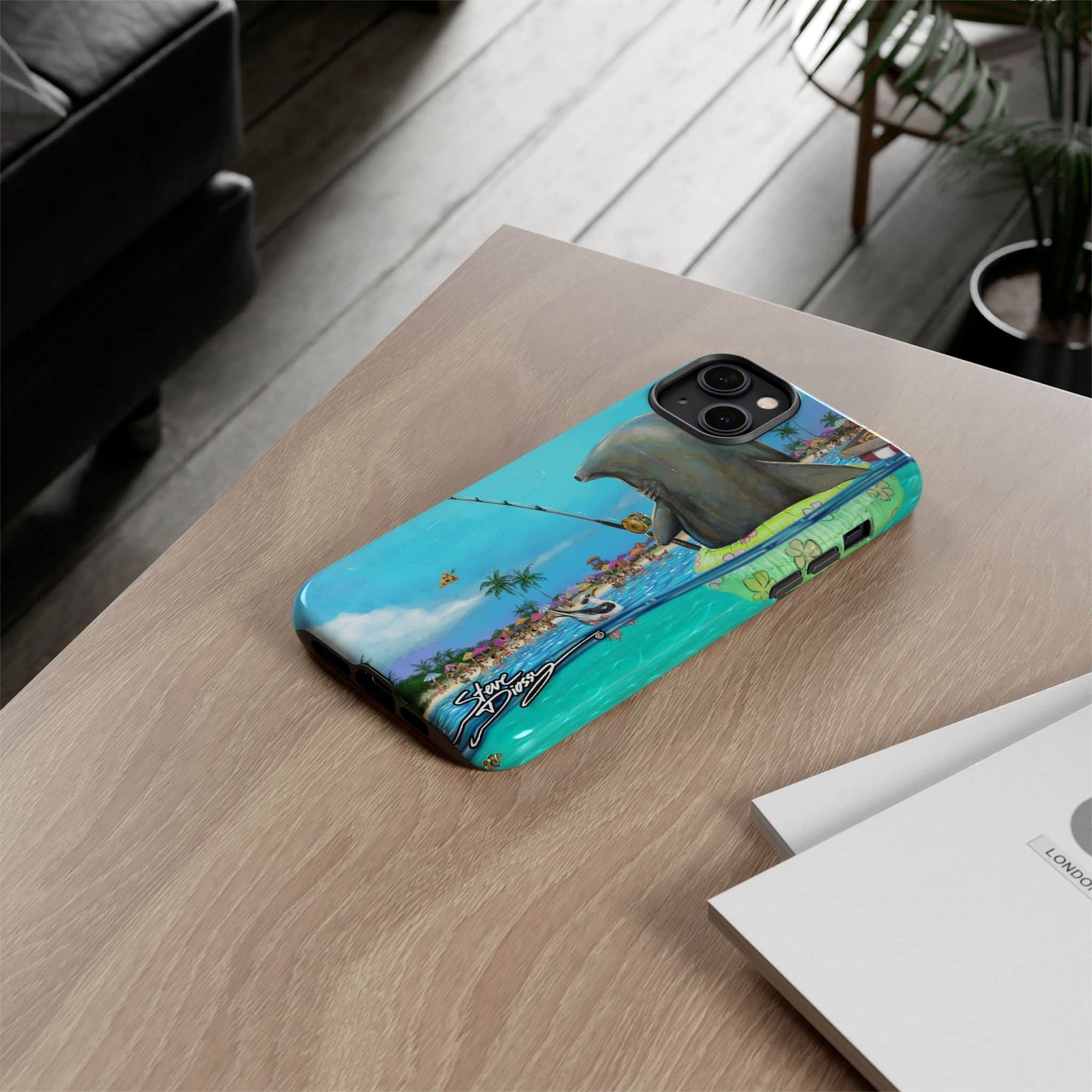"Shark Fishing" Tough Phone Cases