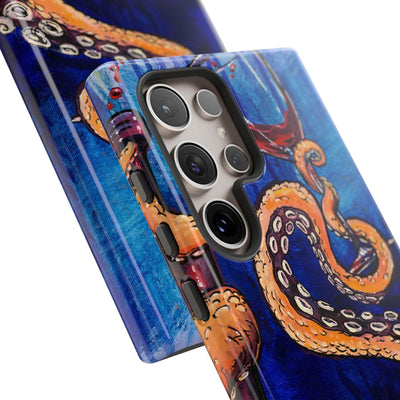 "Octopus the Connoisseur" Tough Phone Cases