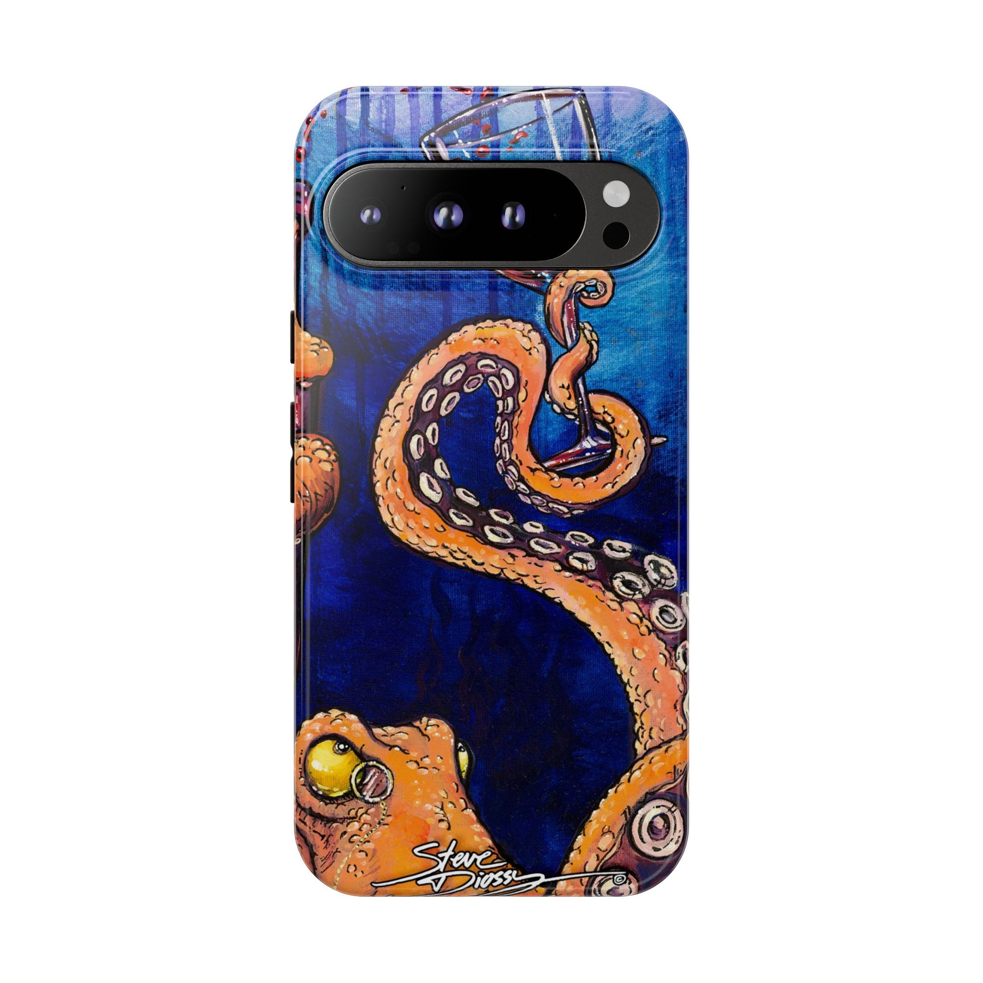 "Octopus the Connoisseur" Tough Phone Cases