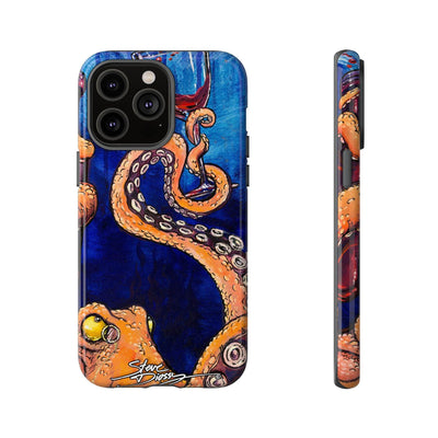 "Octopus the Connoisseur" Tough Phone Cases