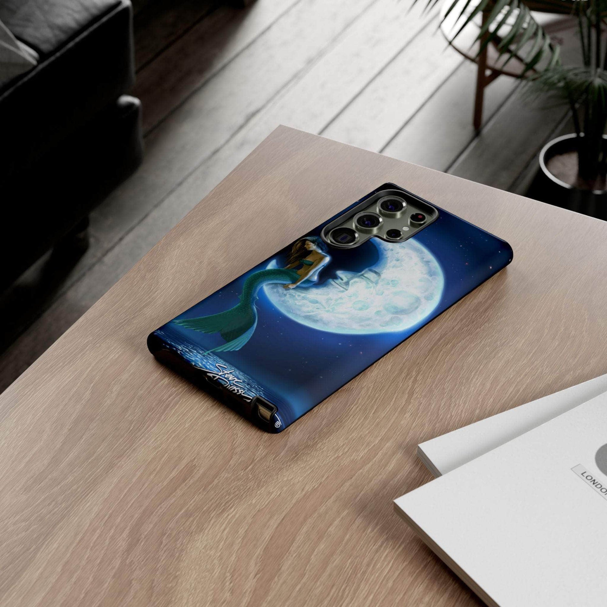 "Mermaid in the Moon" Tough Phone Cases