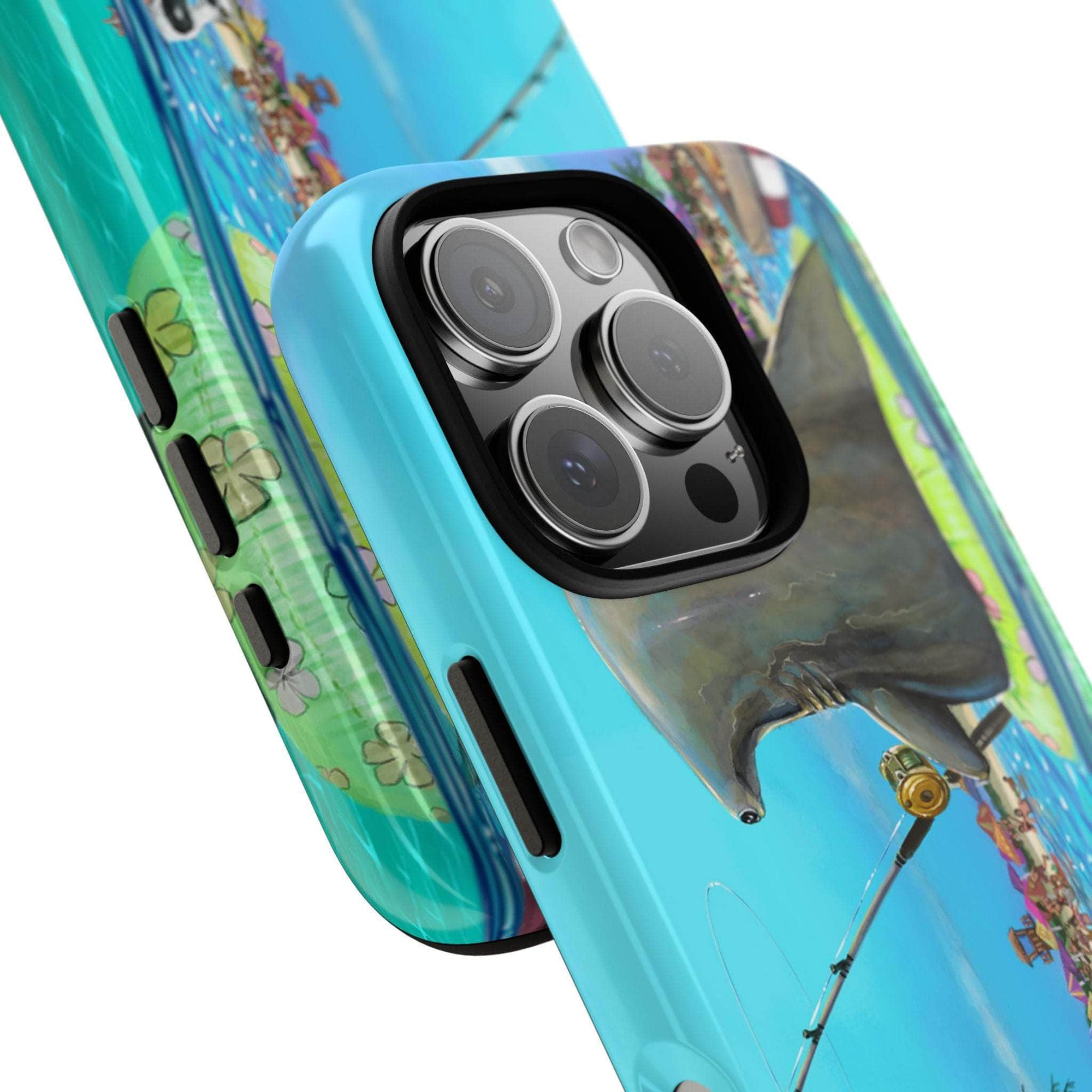 "Shark Fishing" Tough Phone Cases