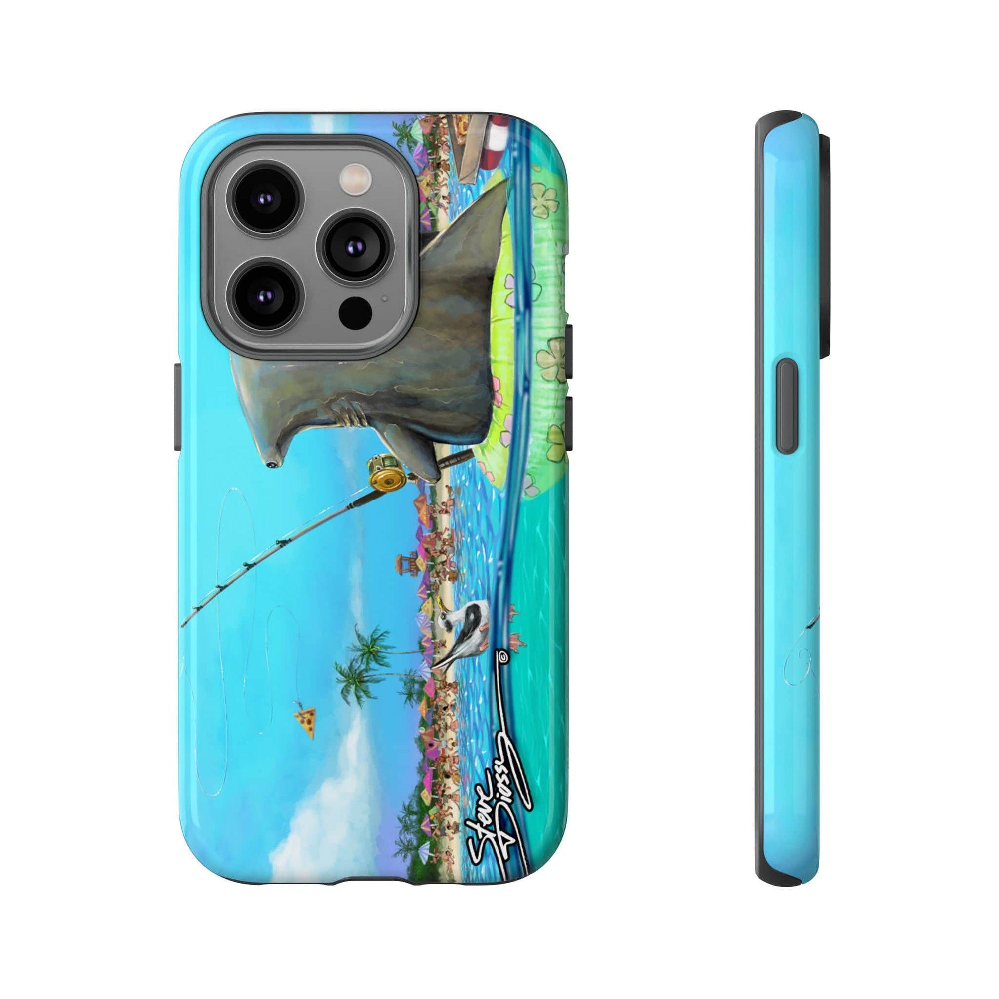 "Shark Fishing" Tough Phone Cases