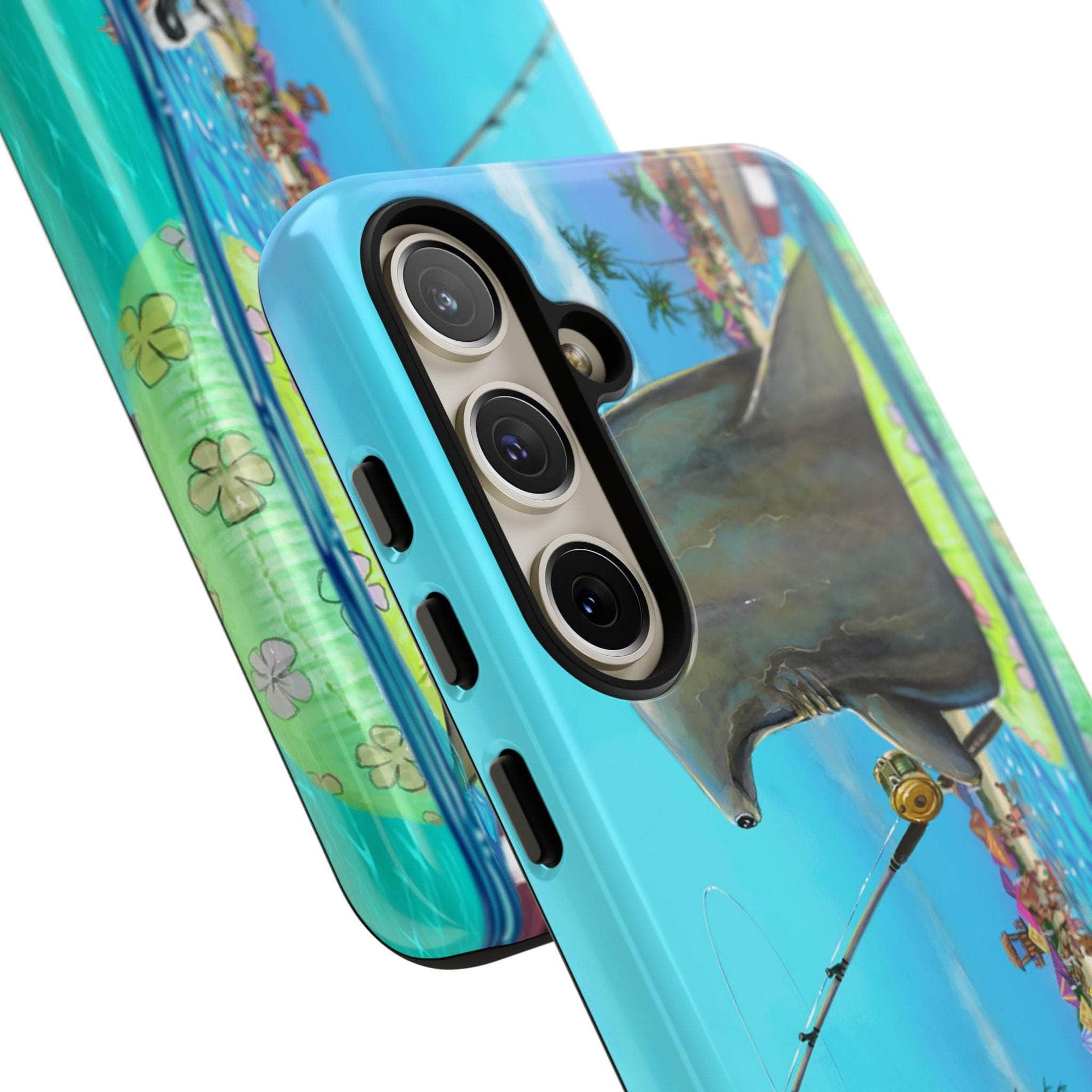 "Shark Fishing" Tough Phone Cases