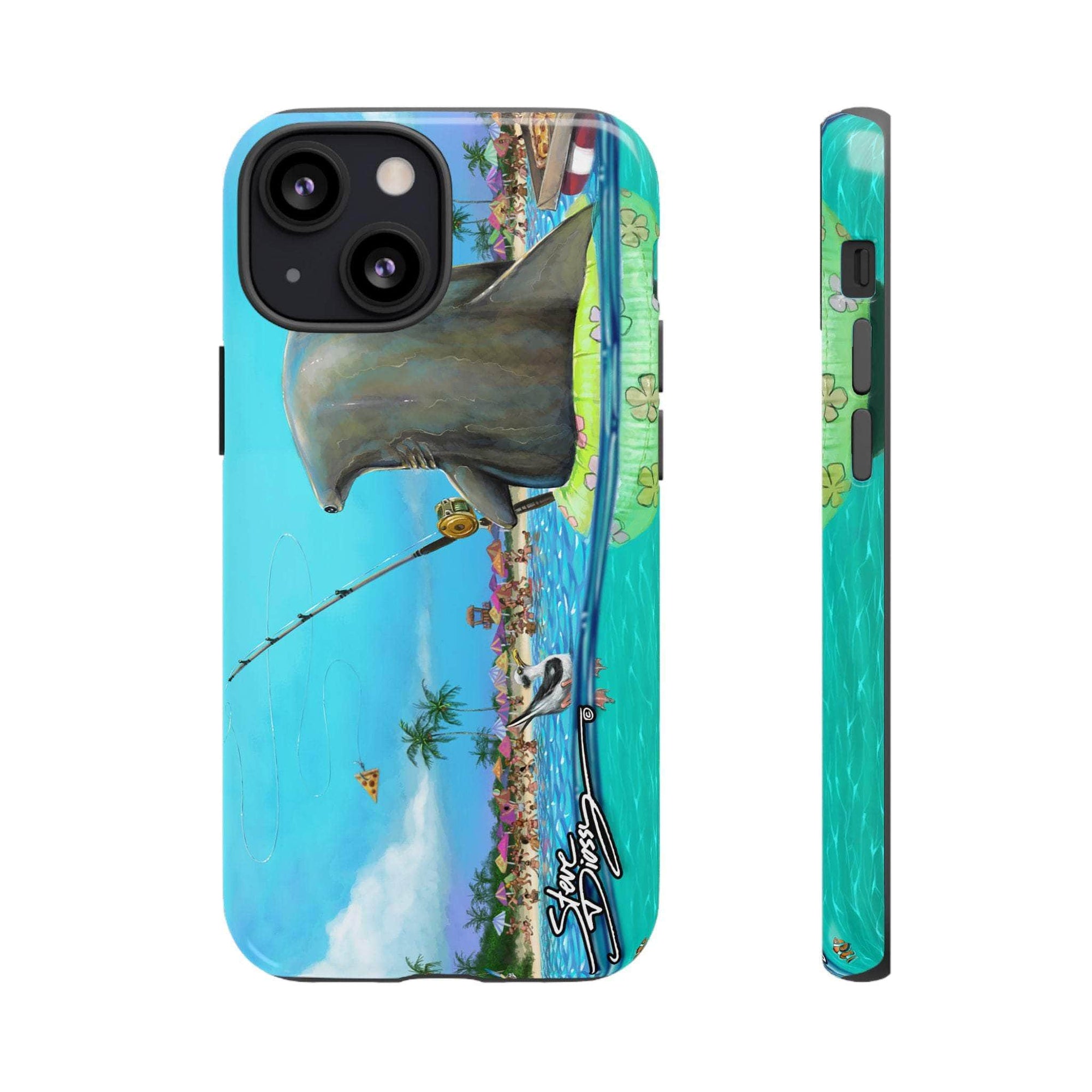 "Shark Fishing" Tough Phone Cases