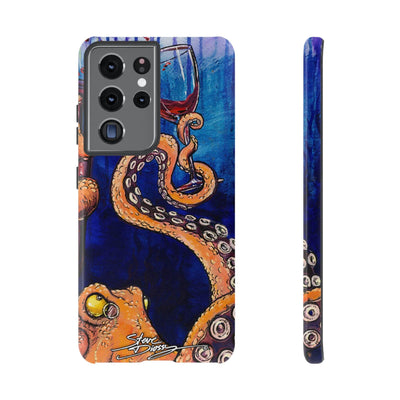 "Octopus the Connoisseur" Tough Phone Cases