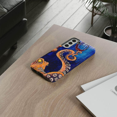 "Octopus the Connoisseur" Tough Phone Cases