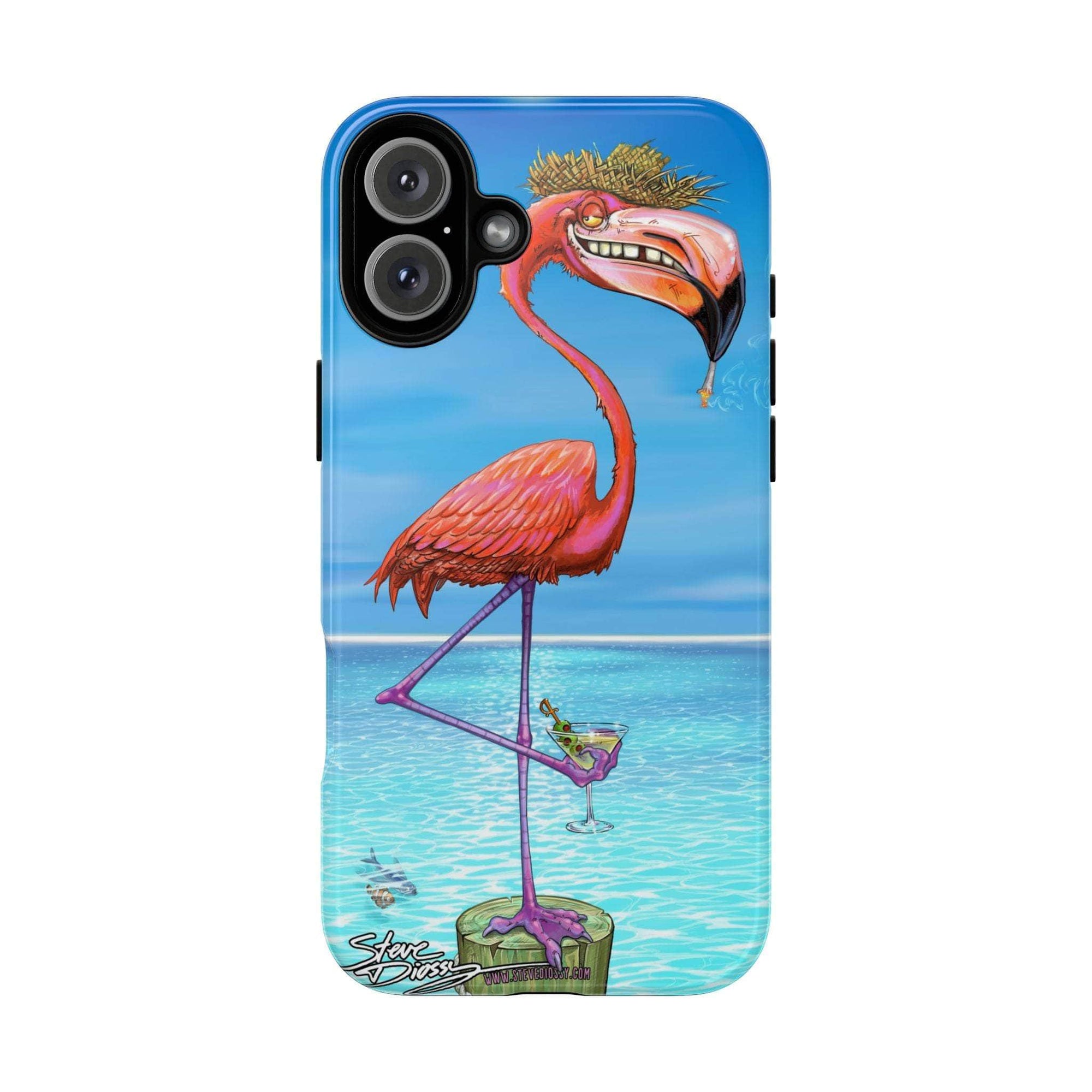 "Dirty Flamingo" Tough Phone Cases