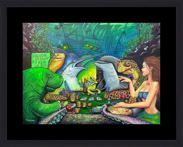 Original Oil on Canvas Octopus the Connoisseur by Diossy - Steve Diossy  Marine Artist