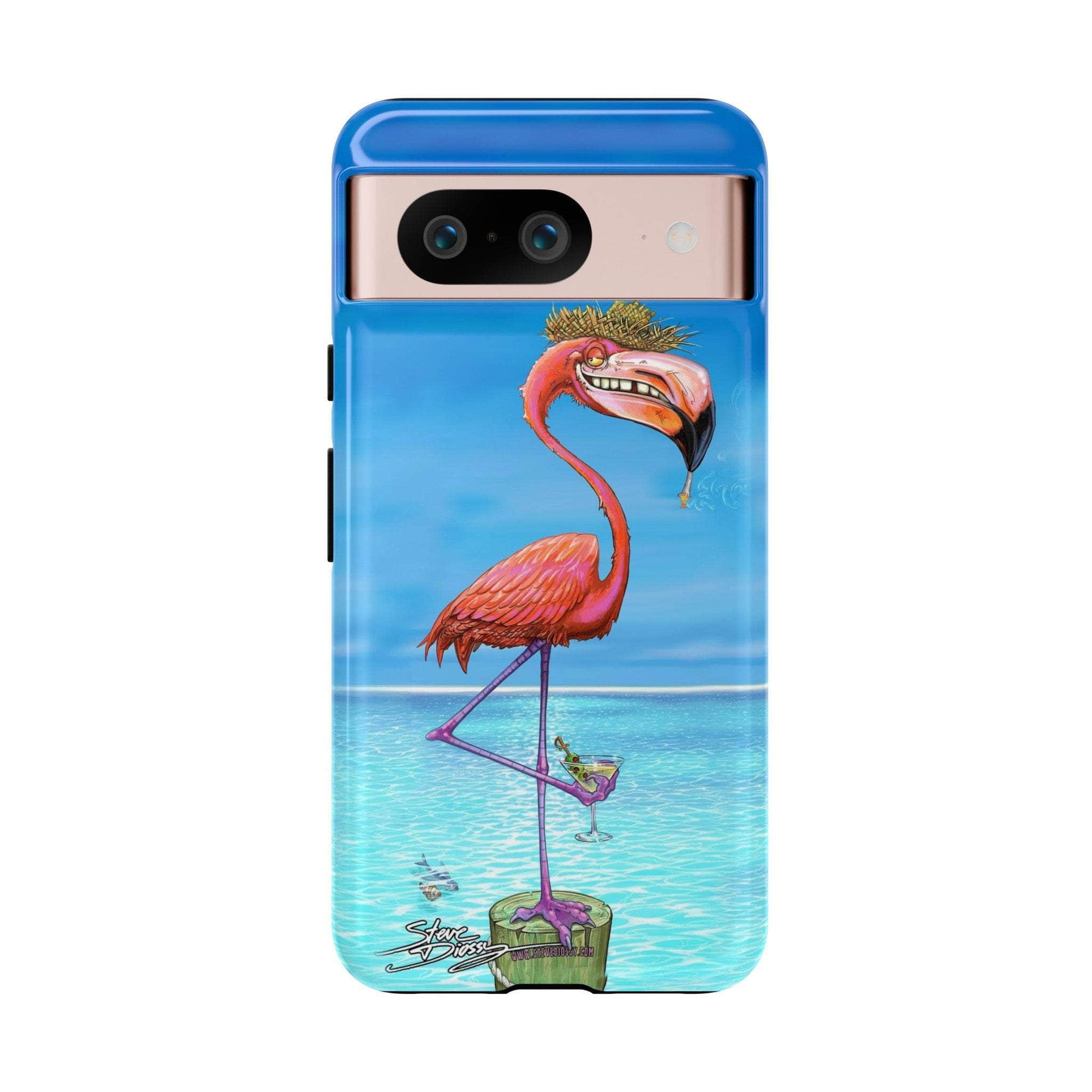 Dirty Flamingo Tough Phone Cases - Steve Diossy Marine Artist