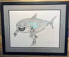 "Shark Selfie" Original Pen/Ink by Steve Diossy