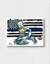 "Crabeer Blue Line USA" Limited Edition Canvas