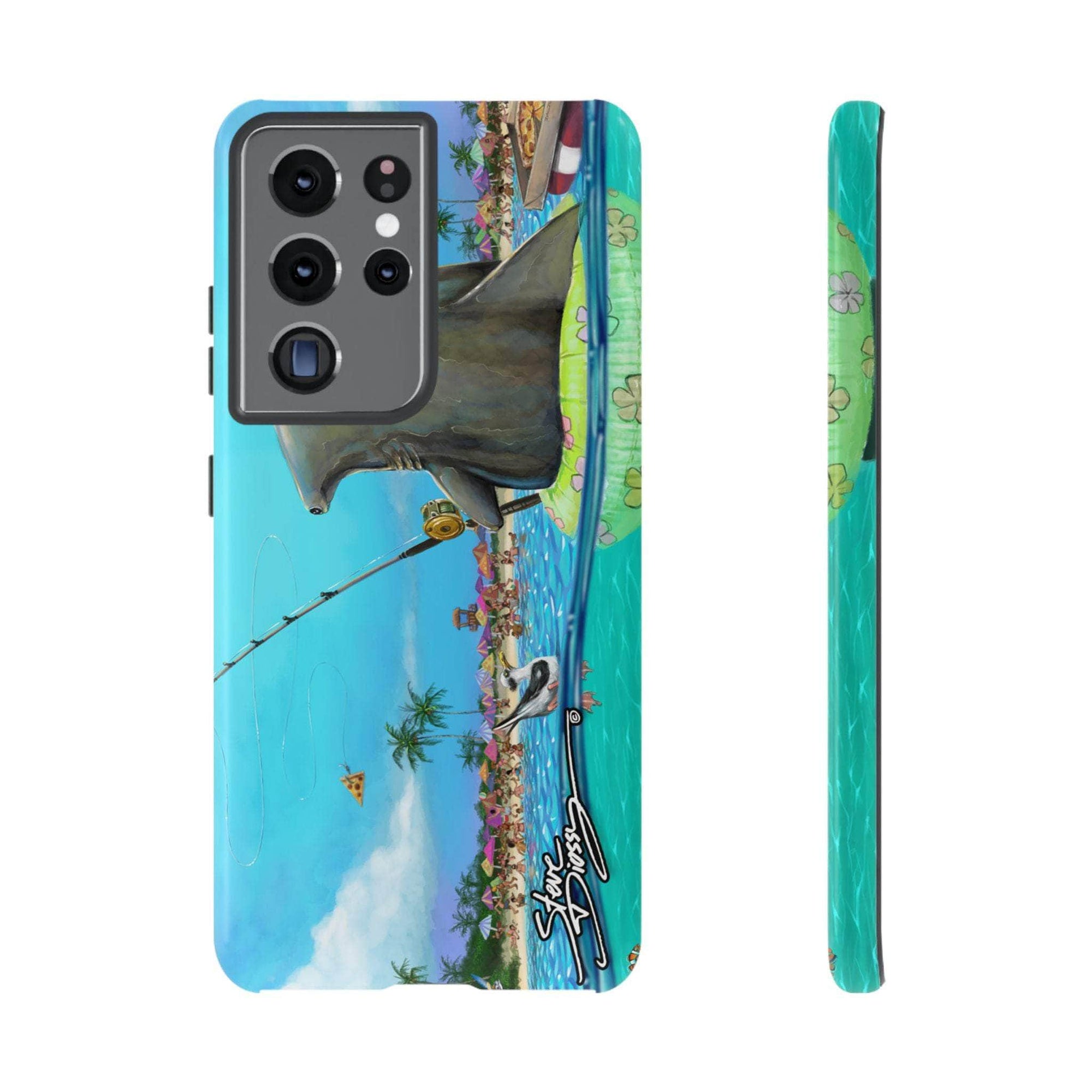 "Shark Fishing" Tough Phone Cases