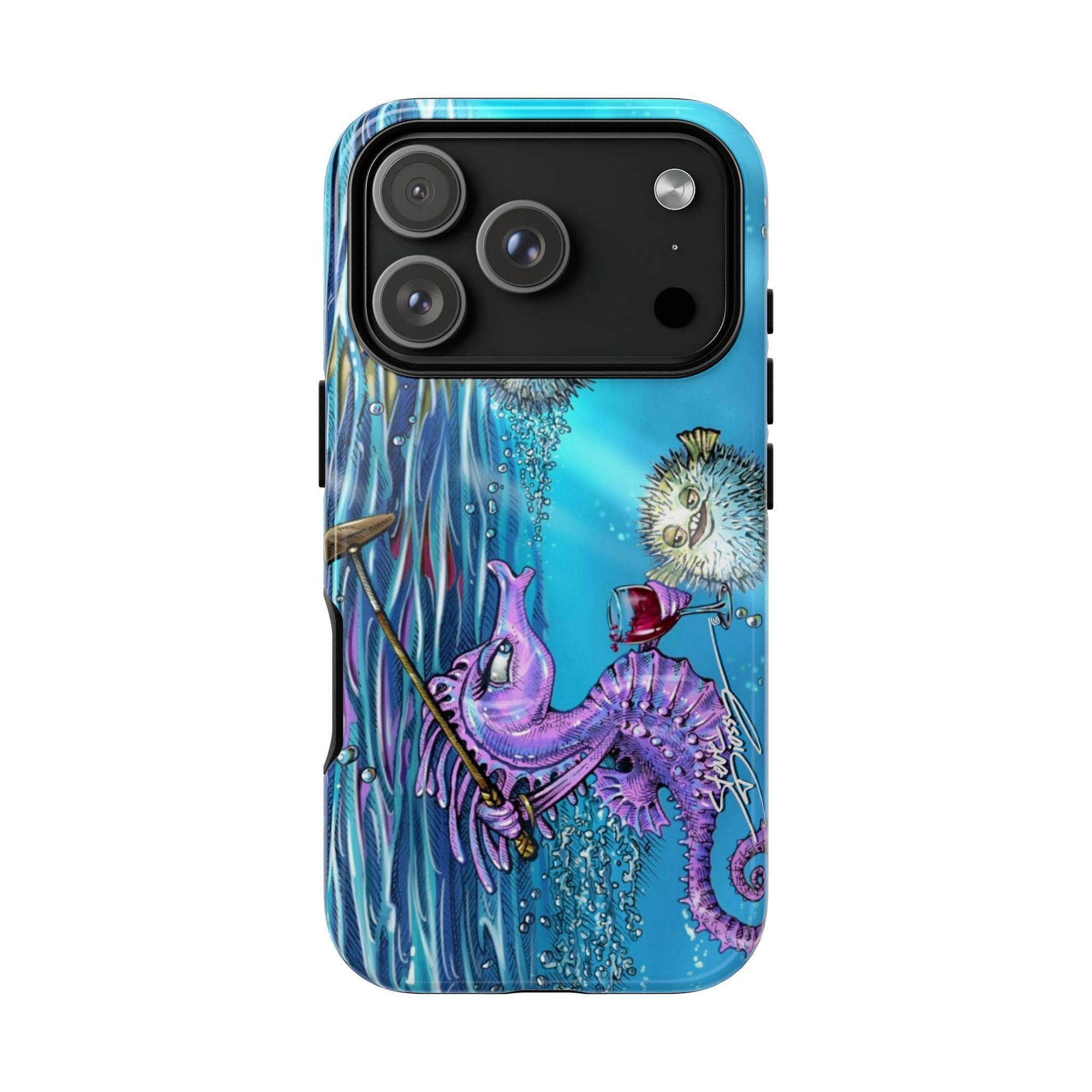"Seahorse Blowout" Tough Phone Cases