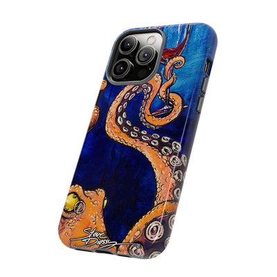 "Octopus the Connoisseur" Tough Phone Cases