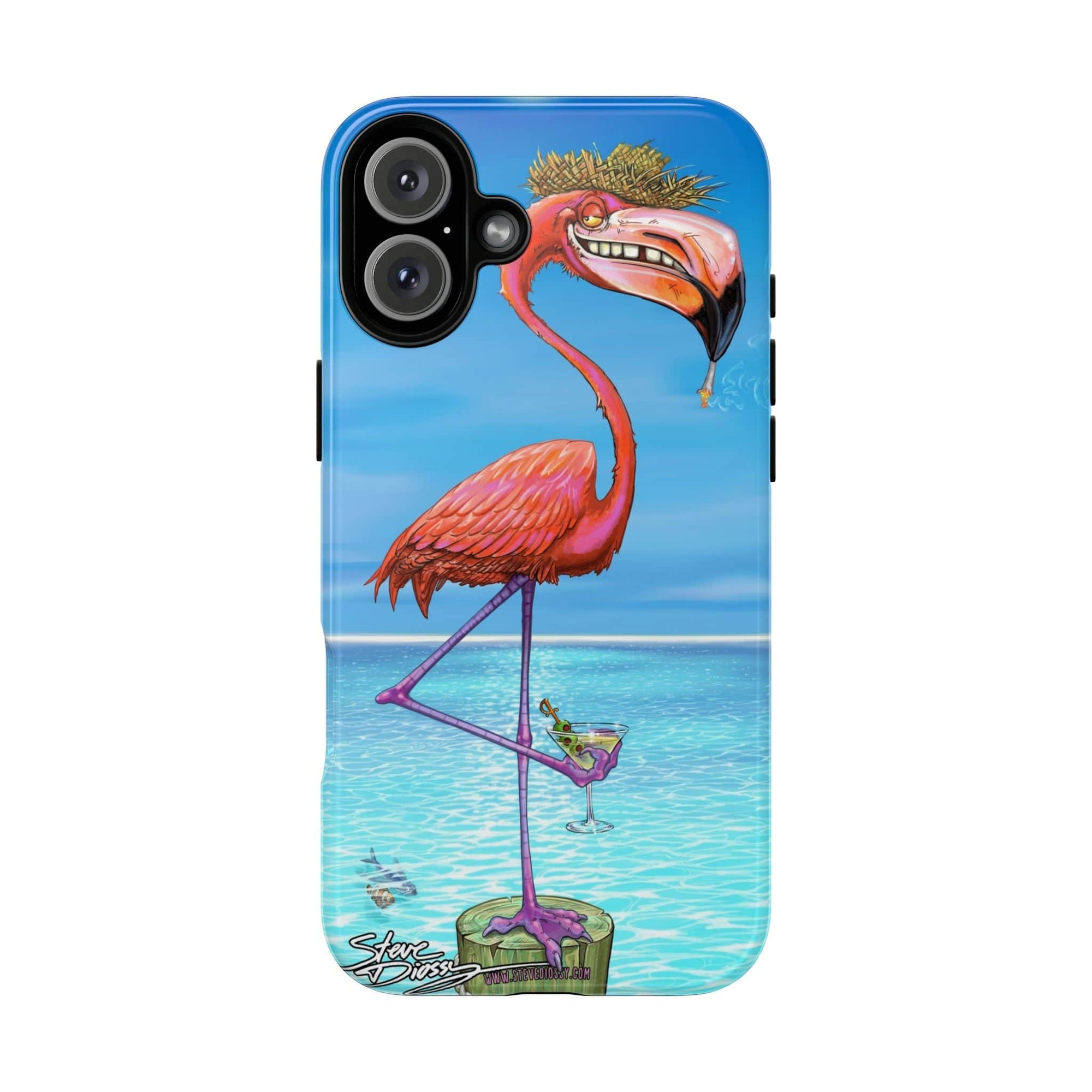 "Dirty Flamingo" Tough Phone Cases