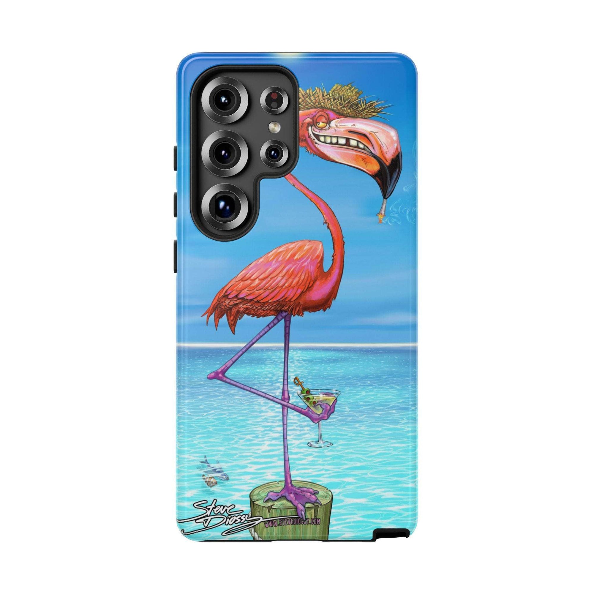 "Dirty Flamingo" Tough Phone Cases