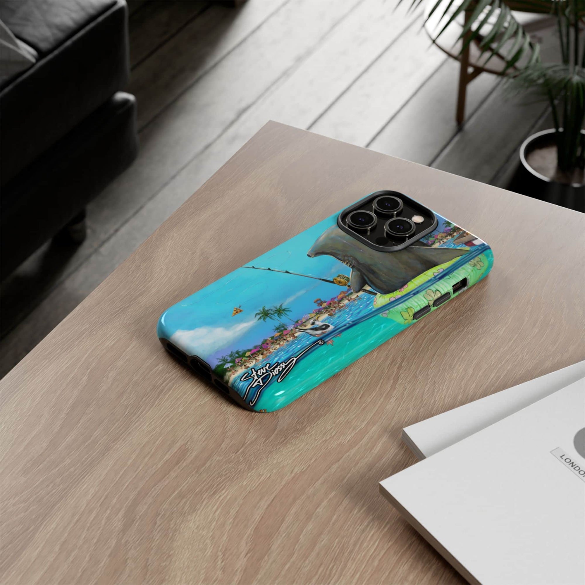 "Shark Fishing" Tough Phone Cases