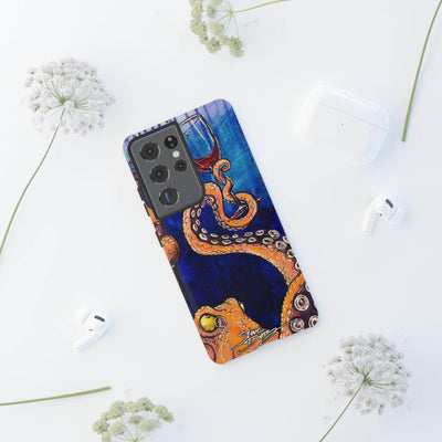 "Octopus the Connoisseur" Tough Phone Cases