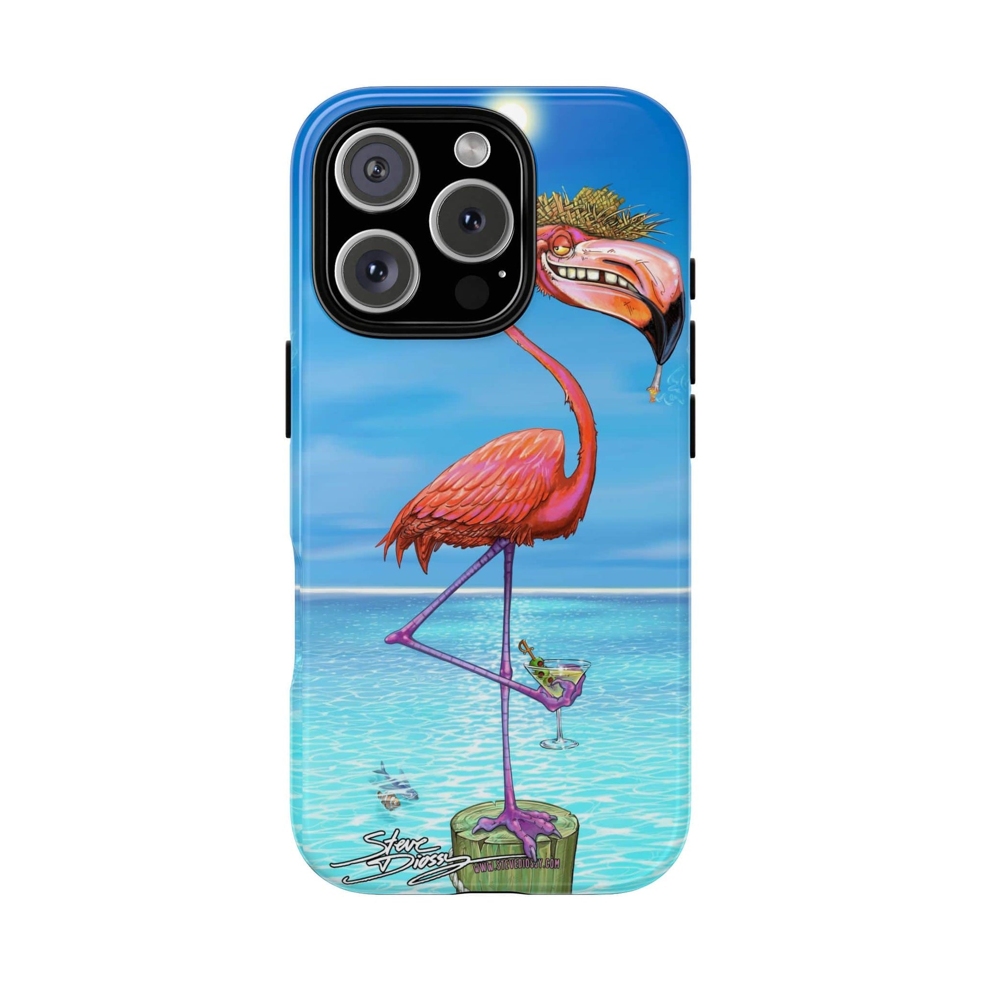 "Dirty Flamingo" Tough Phone Cases
