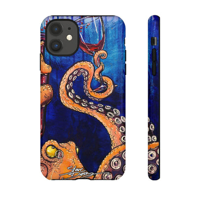 "Octopus the Connoisseur" Tough Phone Cases