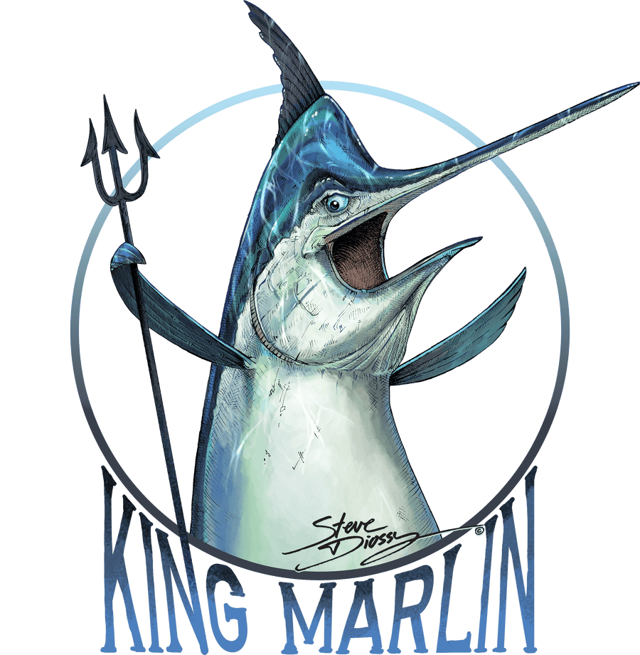 "King Marlin" Mini Sticker