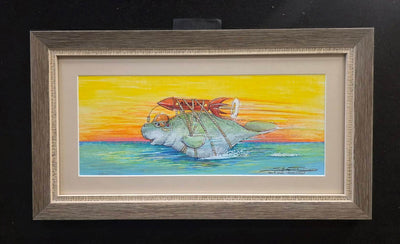 Auction Closed "Racing Potato" Original Watercolor by Steve Diossy