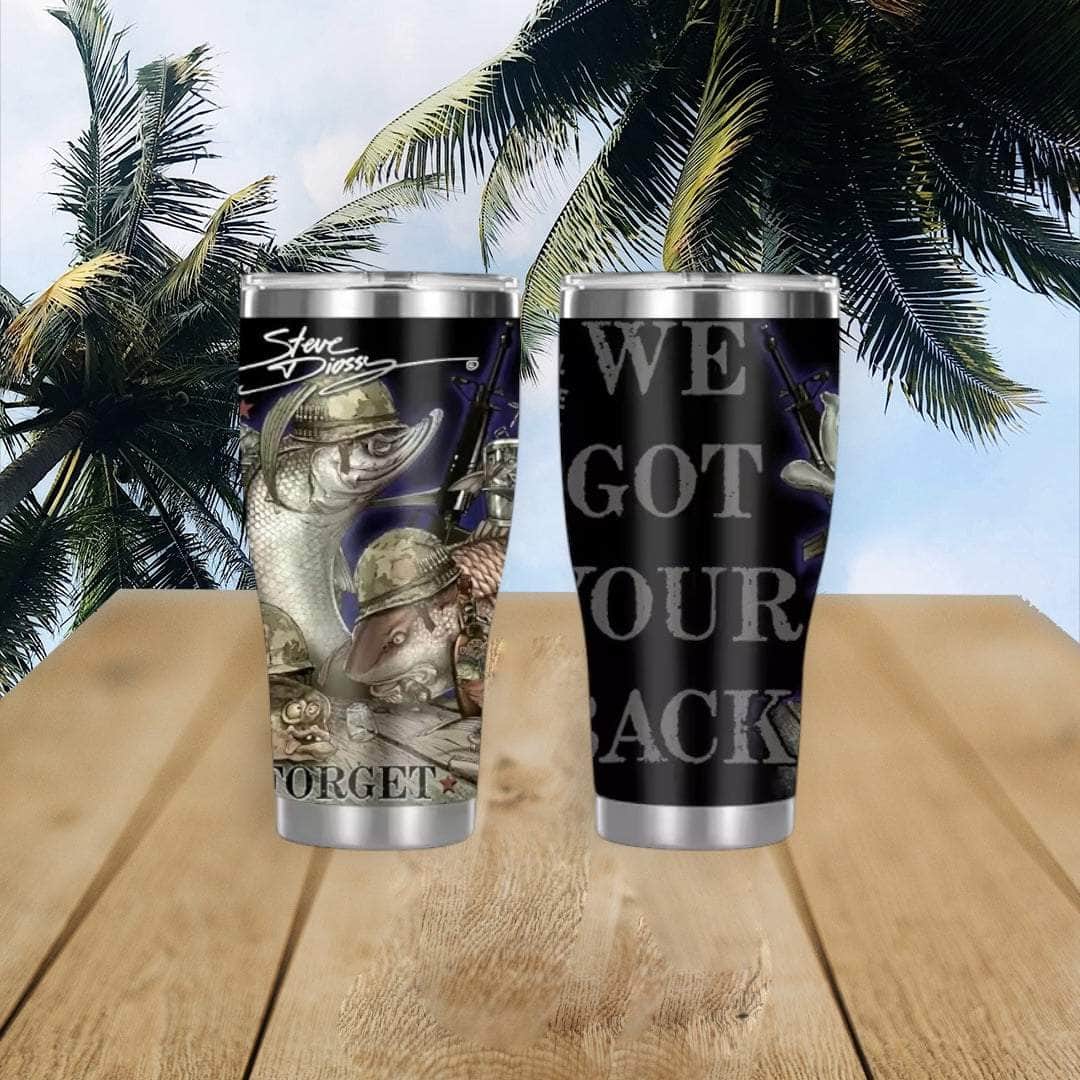 "Military Last Call" Stainless Steel Tumbler