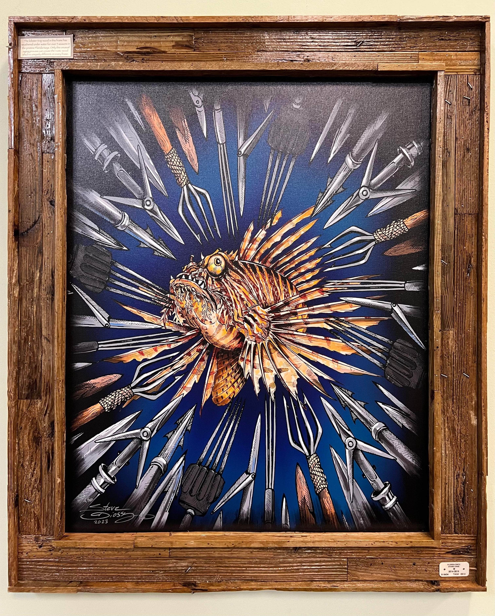 "Lionfish Wanted" Limited Edition Canvas