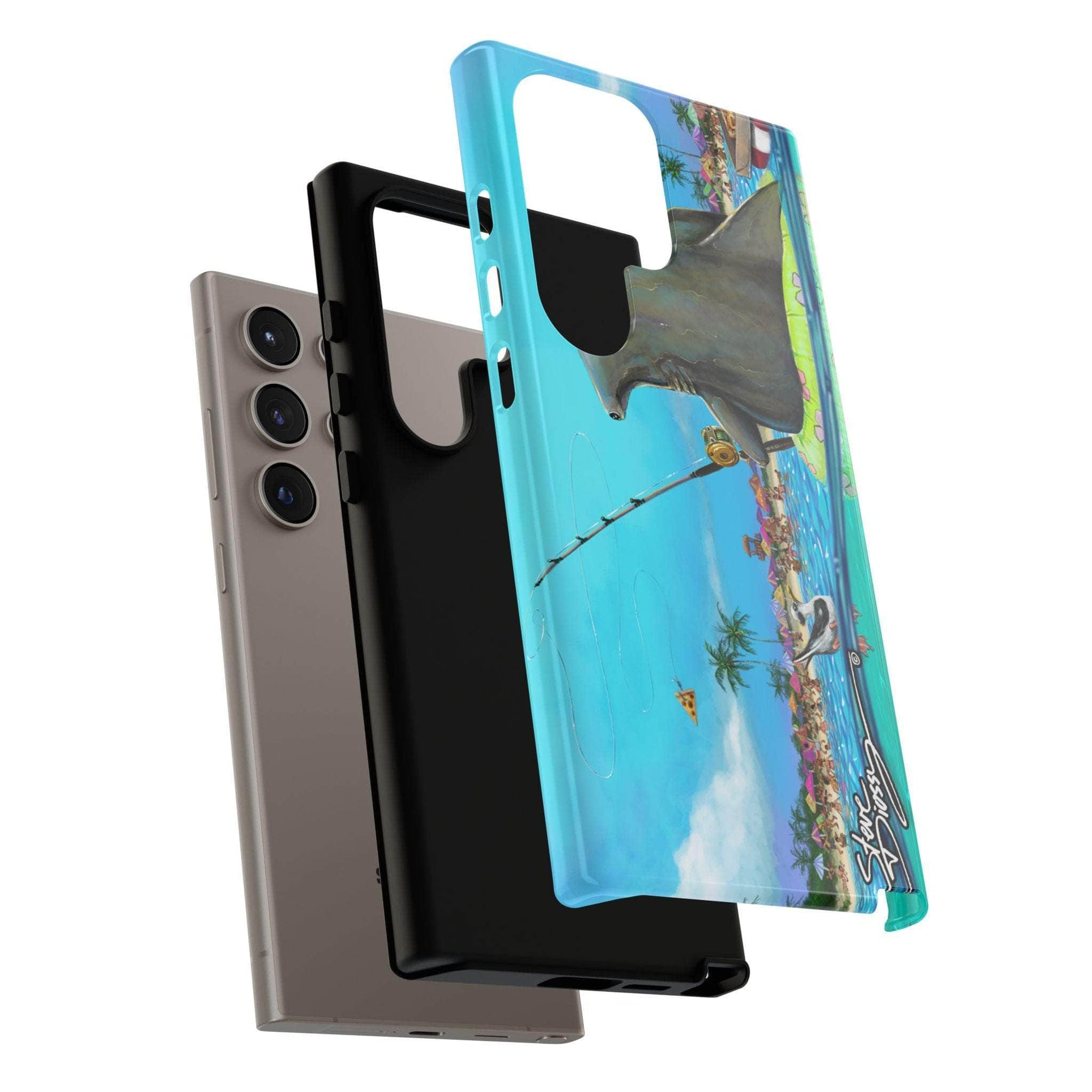 "Shark Fishing" Tough Phone Cases