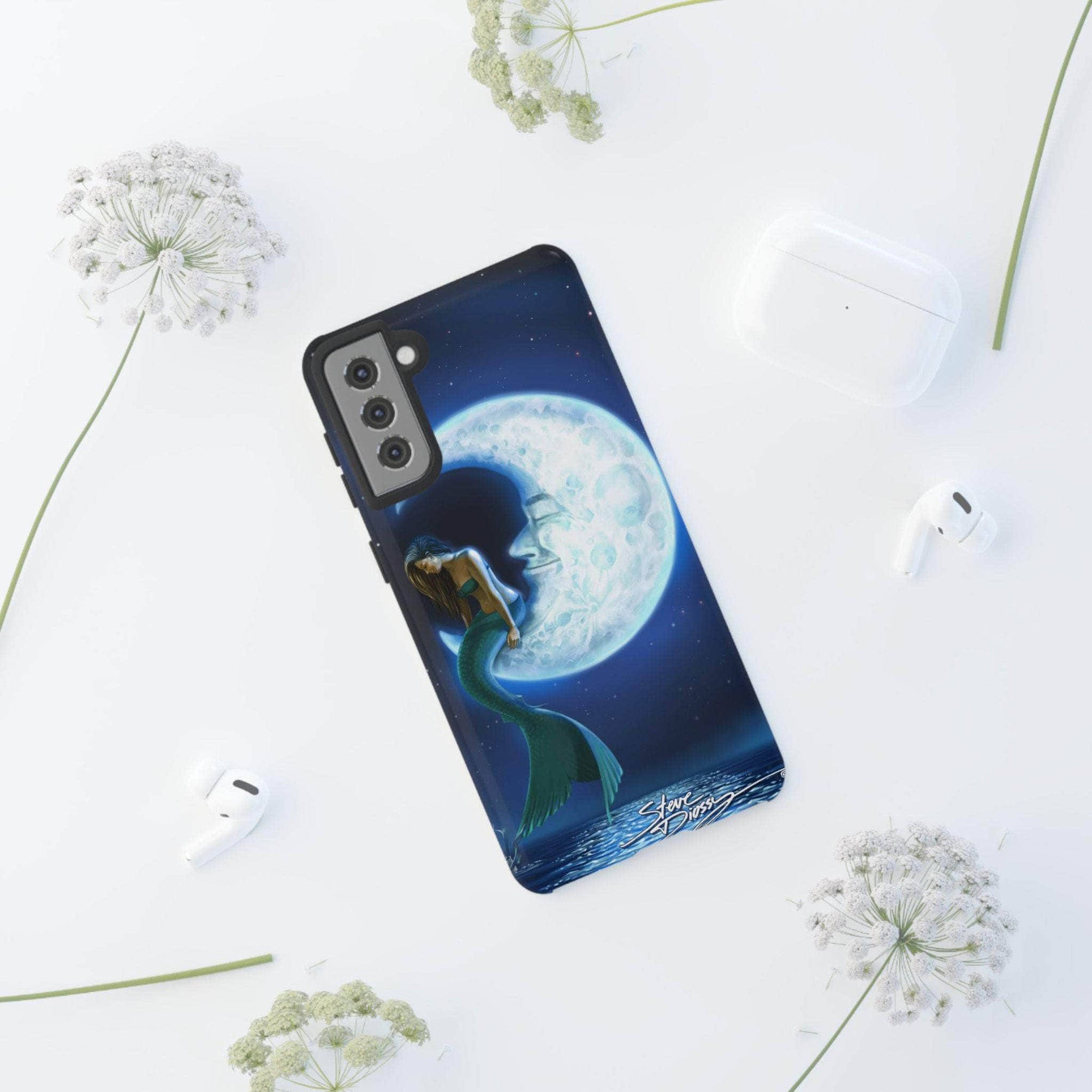 "Mermaid in the Moon" Tough Phone Cases