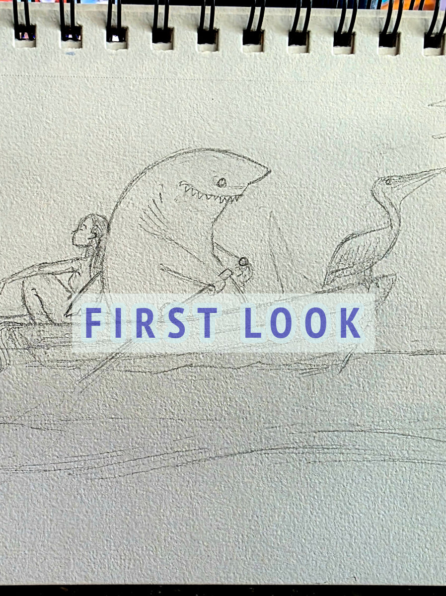 Coming Soon "Go with the Flow" Original Watercolor by Steve Diossy