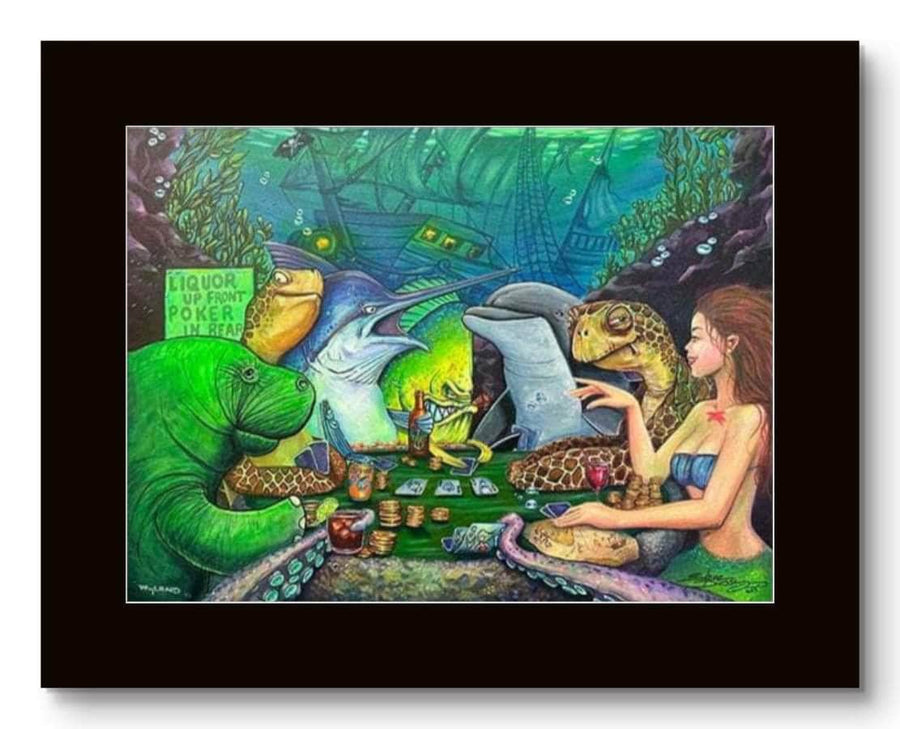 "Luck Be A Lady" Matted Fine Art Paper Print