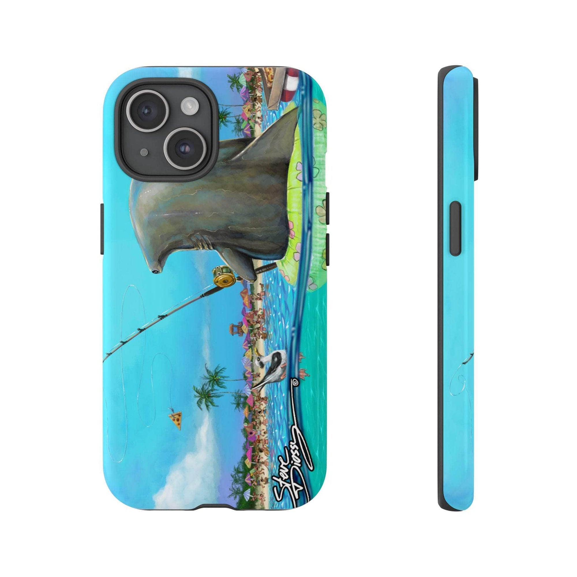 "Shark Fishing" Tough Phone Cases
